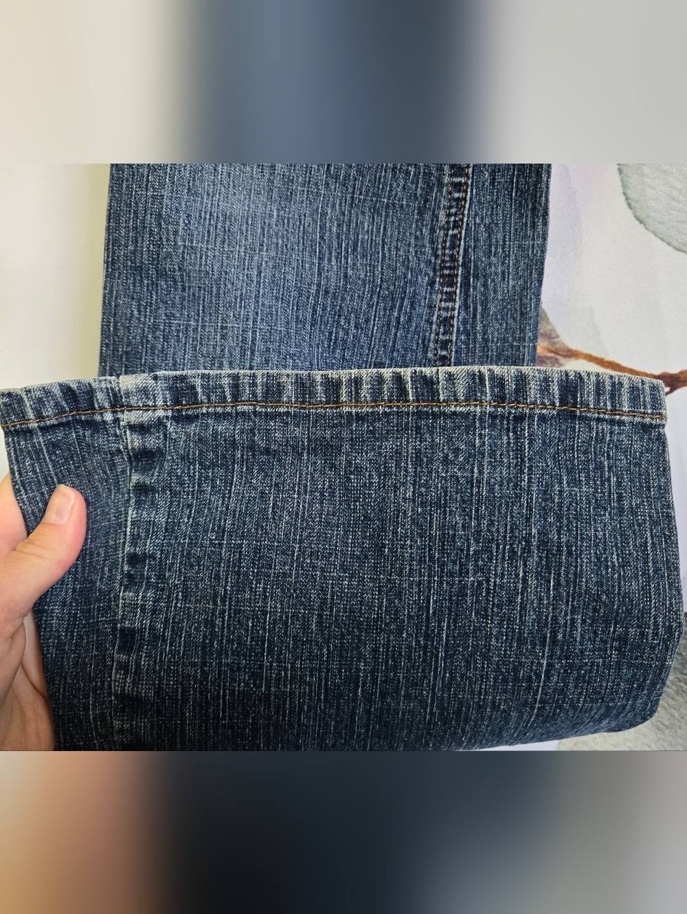SO | Medium Dark Bootcut Jeans sz 5 - Picture 5 of 8